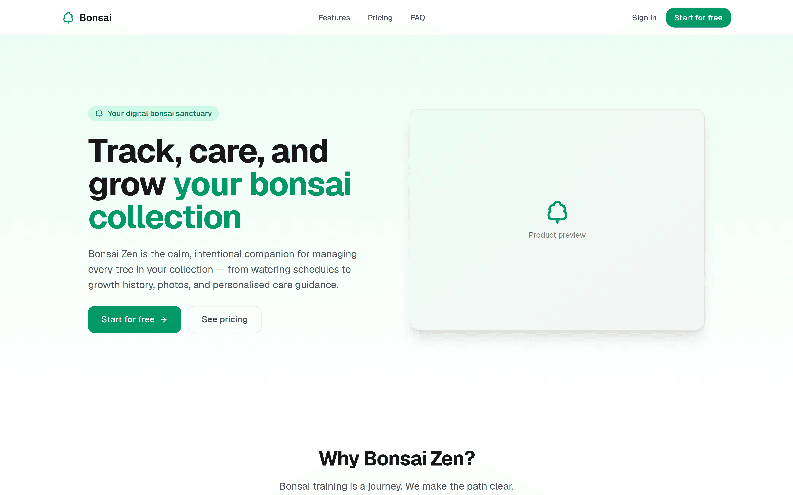 Bonsai Zen screenshot