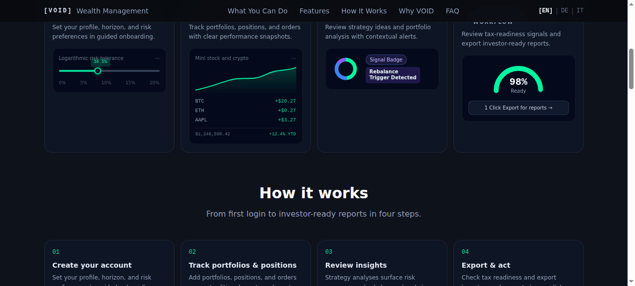 Wealth Management screenshot